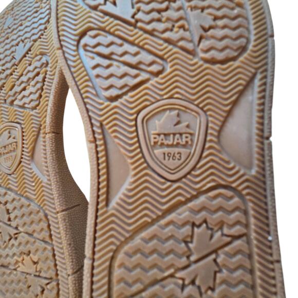 Pajar Canada Jules Women's Sneaker Mules size 6, New, tan & faux sherpa - Picture 9 of 12